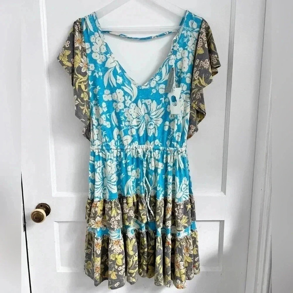 Anthropologie Daily Practice Tiered Ruffle Mini Dress NEW WITH TAG - Picture 3 of 7